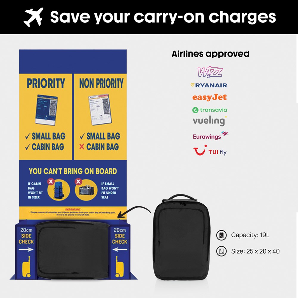 Ace Aware™ RPET Free On Board travel pack